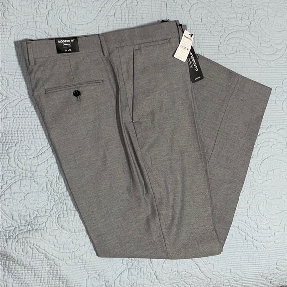 Express modern fit slacks black and white pattern - Picture 1 of 5